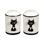 MILLIMI Черный кот Набор для соли и перца. 4.7х6.6см. керамика