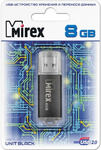ФЛЕШ-ПАМЯТЬ USB 8GB MIREX UNIT 2.0 ЧЕРНАЯ