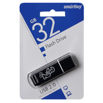 ФЛЕШ-ПАМЯТЬ USB 32GB SMARTBUY GLOSSY (BLACK)